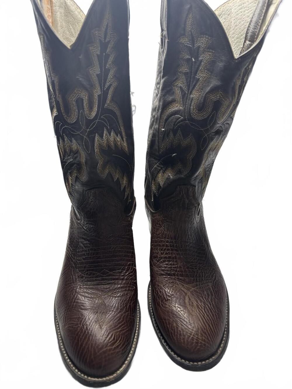 Tony Lama Men's Brown Leather Western Cowboy Boots Size 12